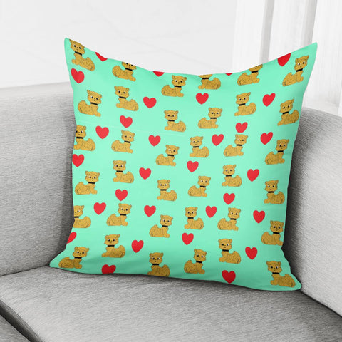 Image of Cats And Hearts Pillow Cover