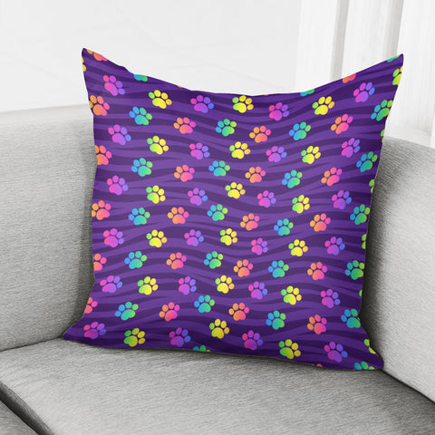 Image of Funky Rainbow Pattern Pillow Cover