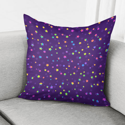 Image of Funky Rainbow Pattern Pillow Cover