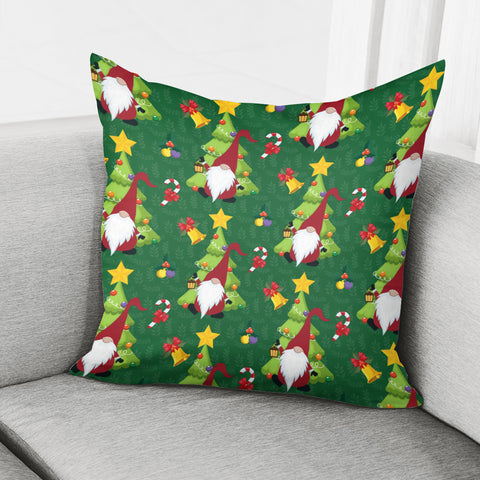 Image of Green Christmas Gnome Pillow Cover