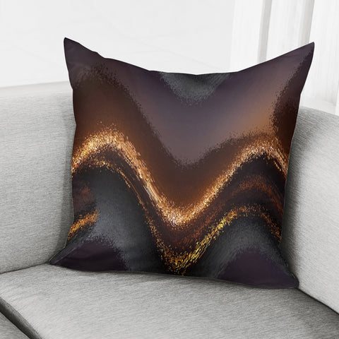 Image of Chevron Bronze Pillow Cover