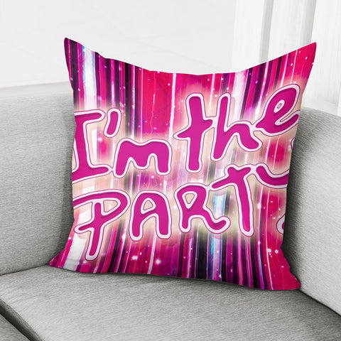 Image of Party Concept Typographic Design Pillow Cover