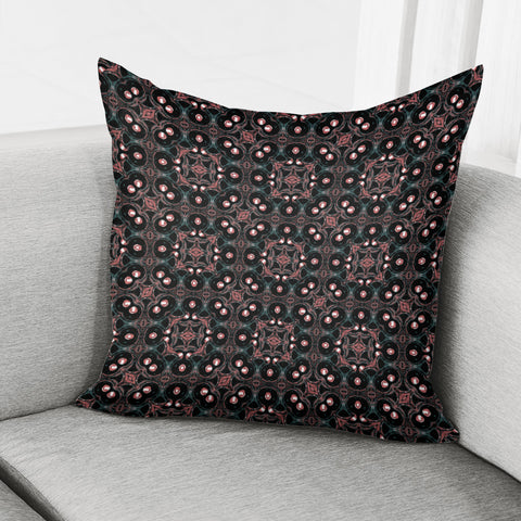 Image of Dark Oriental Geometric Mosaic Pillow Cover