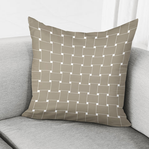 Image of Grey Patch Pillow Cover