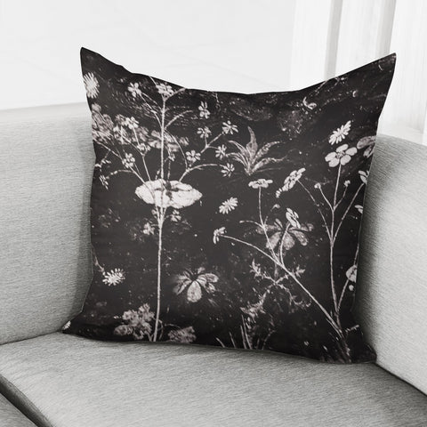 Image of Dark Floral Artwork Pillow Cover