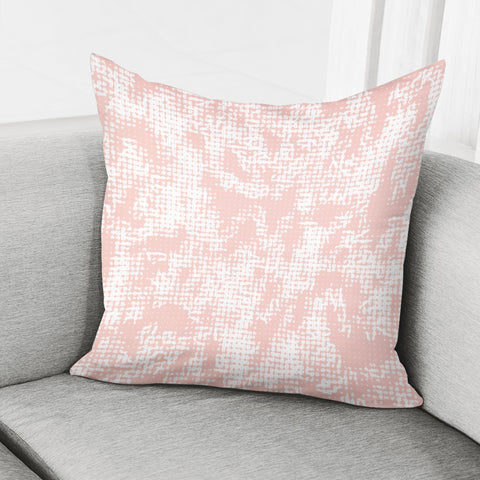 Image of Pattern Effet Blanc/Rose Clair Pillow Cover