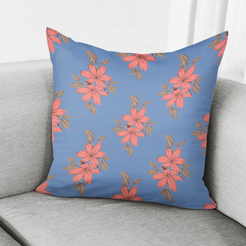 Image of Pink Flowers Pillow Cover