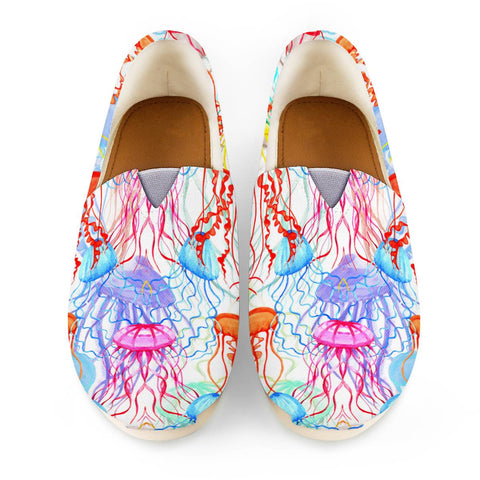 Image of Ethereal Colorful Jellyfishes Women Casual Shoes