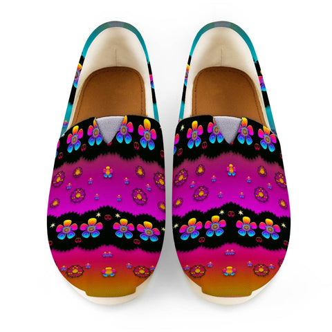 Image of Flowers And Peace Women Casual Shoes