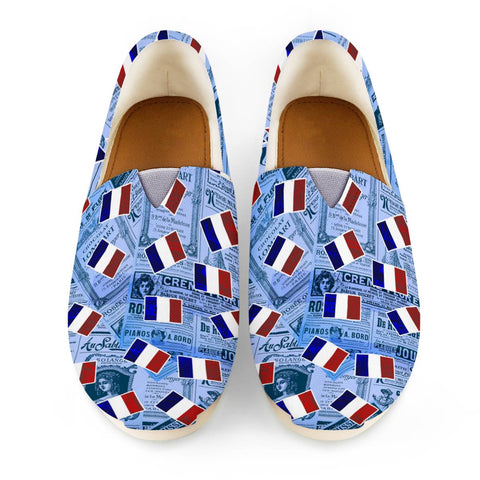 Image of Flag Of France Women Casual Shoes