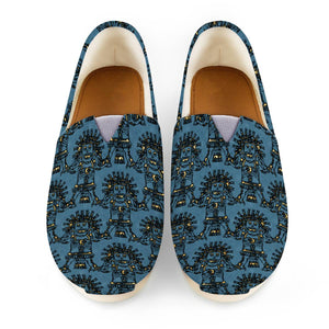 Blue Ancient Mexican Myth Women Casual Shoes