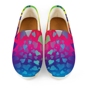 Colorful Hearts Women Casual Shoes