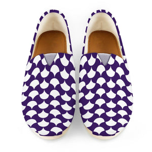 Purple Petals Pattern Women Casual Shoes