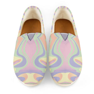Abstract Pastel Colors Women Casual Shoes