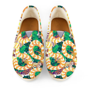 Snake And Flower Women Casual Shoes