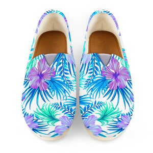 Fancy Tropical Floral Pattern Women Casual Shoes
