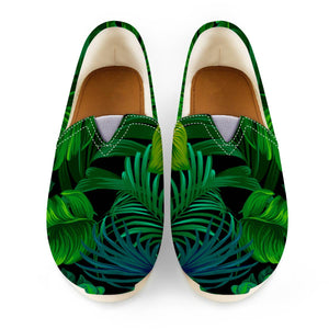 Fancy Tropical Floral Pattern Women Casual Shoes
