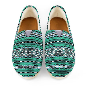 Aztec Striped Colorful Print Pattern Women Casual Shoes