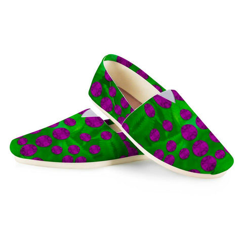Image of Fern And Leafs As Dots Women Casual Shoes