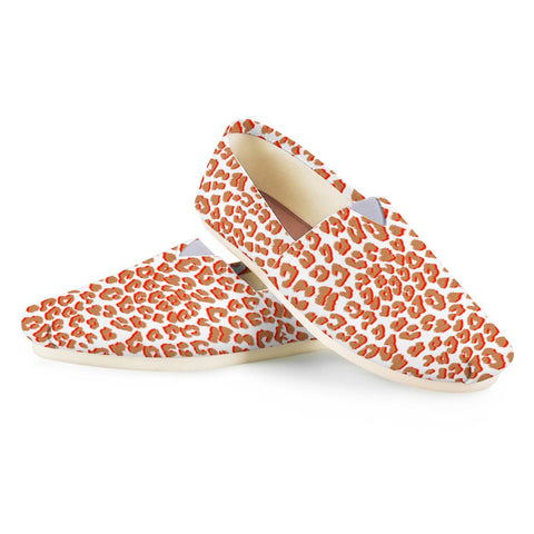 Image of Living Coral Leopard Print Women Casual Shoes