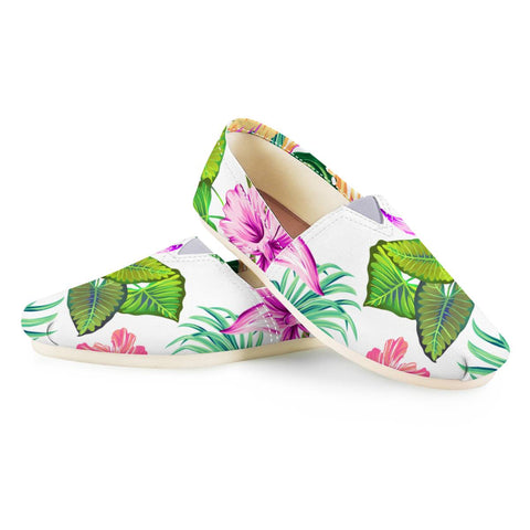 Image of Fancy Tropical Floral Pattern Women Casual Shoes