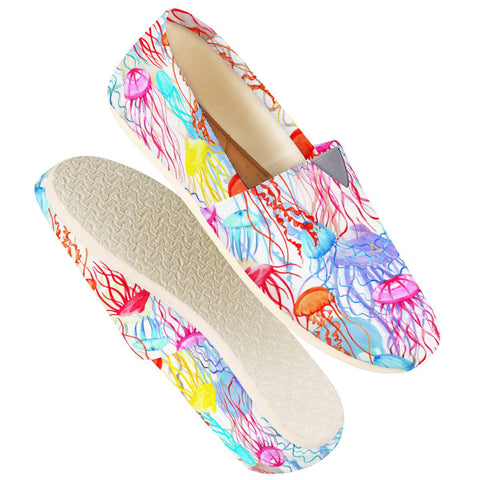 Image of Ethereal Colorful Jellyfishes Women Casual Shoes