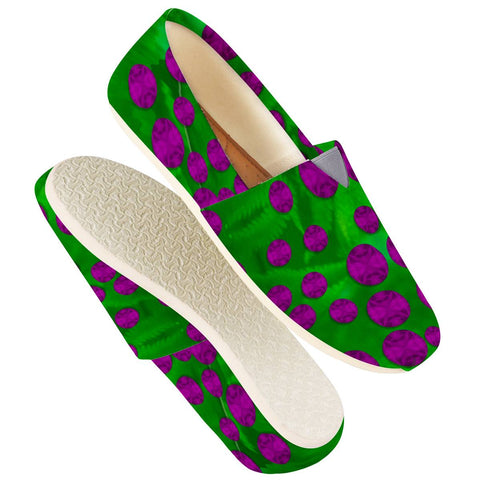 Image of Fern And Leafs As Dots Women Casual Shoes