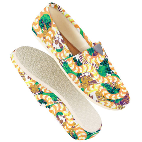 Image of Snake And Flower Women Casual Shoes
