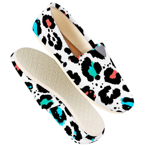 Image of Modern Abstract Animal Print Women Casual Shoes