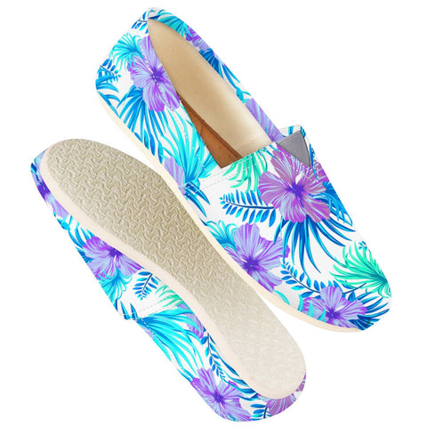 Image of Fancy Tropical Floral Pattern Women Casual Shoes
