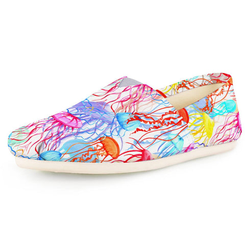 Image of Ethereal Colorful Jellyfishes Women Casual Shoes