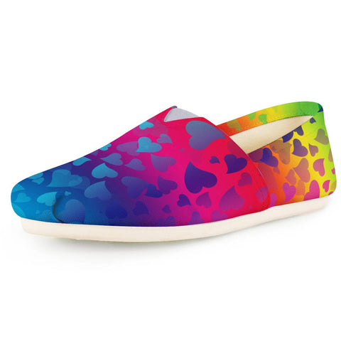 Image of Colorful Hearts Women Casual Shoes