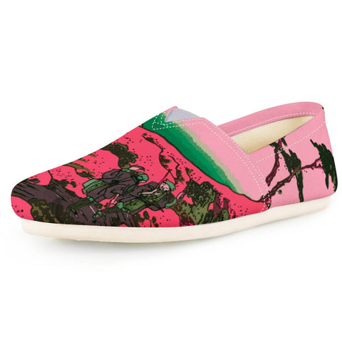 Image of Pink Hokusai Women Casual Shoes