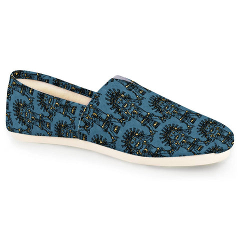 Image of Blue Ancient Mexican Myth Women Casual Shoes
