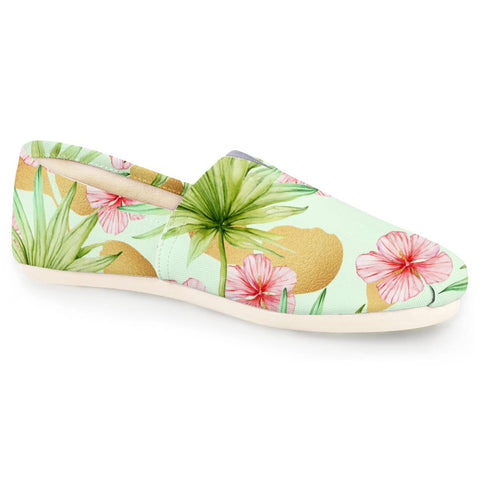 Image of Fancy Tropical Pattern Women Casual Shoes