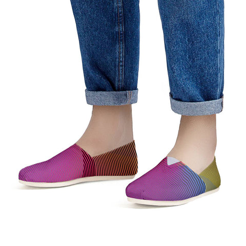 Image of Abstract Stripes Women Casual Shoes