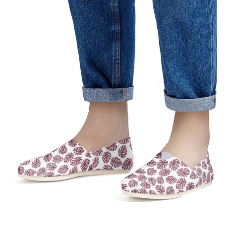 Image of Pink Glitter Monstera Women Casual Shoes