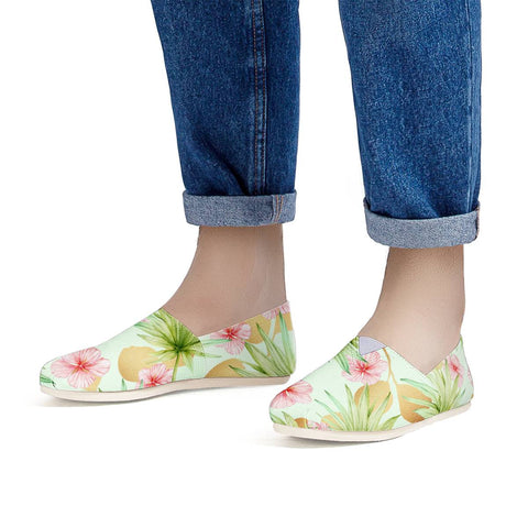 Image of Fancy Tropical Pattern Women Casual Shoes