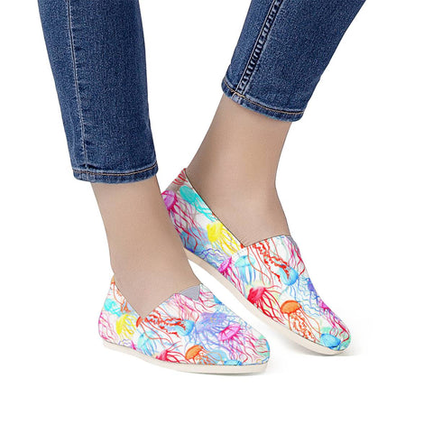 Image of Ethereal Colorful Jellyfishes Women Casual Shoes