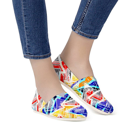 Image of Graffiti Geometry Women Casual Shoes