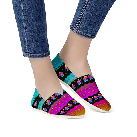 Image of Flowers And Peace Women Casual Shoes