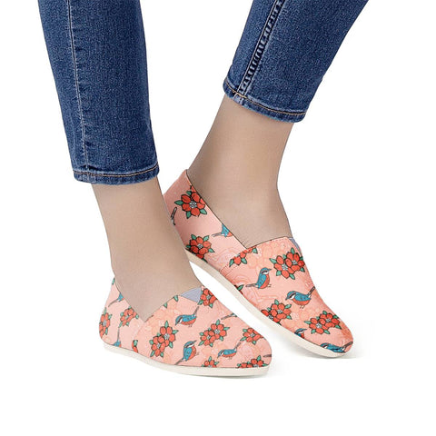 Image of Sparrows And Plants Women Casual Shoes