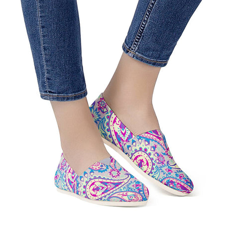 Image of Paisley Pattern Women Casual Shoes