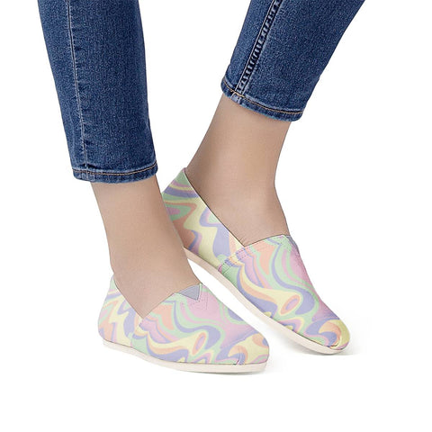 Image of Abstract Pastel Colors Women Casual Shoes