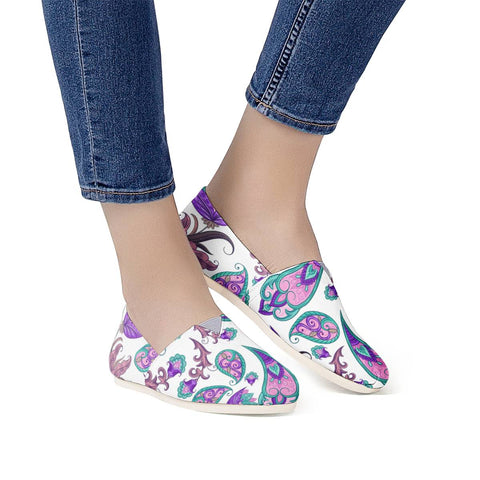 Image of Paisley Flower Women Casual Shoes