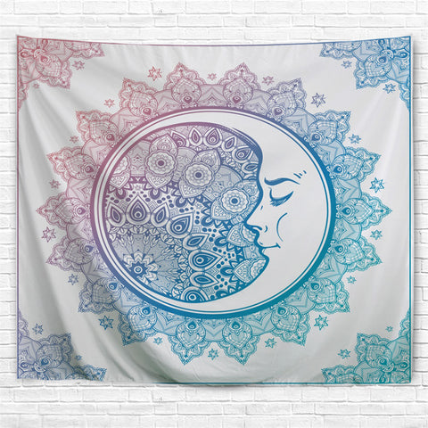 Image of Impersonal Moon Mandala Tapestry - Beddingify