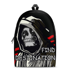 grim Reaper All Over Print Cotton Backpack