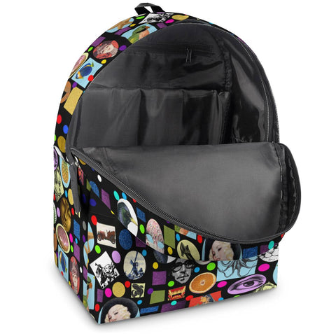 Image of It's Mad, Mad, Mad World All Over Print Cotton Backpack