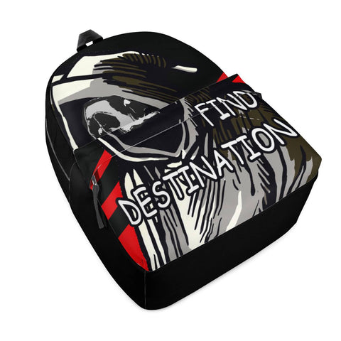 Image of grim Reaper All Over Print Cotton Backpack