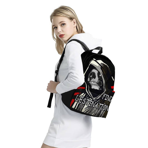 Image of grim Reaper All Over Print Cotton Backpack